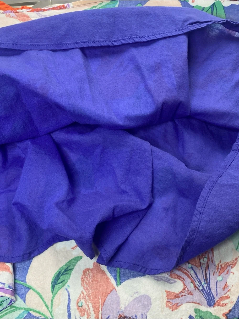 Flying Tomato Floral Circle Skirt in Blue, Orange & Cream - Picture 6 of 8